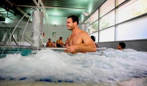Athlete at the Australian Institute of Sport Recovery Centre